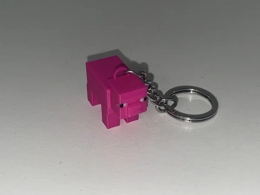 Móc khóa Heo Minecraft (Minecraft Pig Keychain) - Image 5