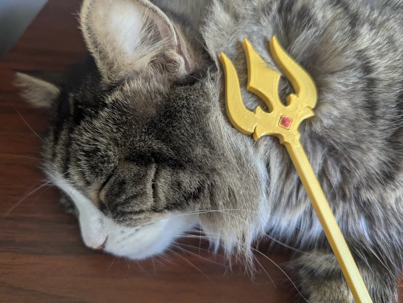 Mô hình giáo ba chĩa Hindu Trishul cho Dummy 13 độc đáo - Image 2