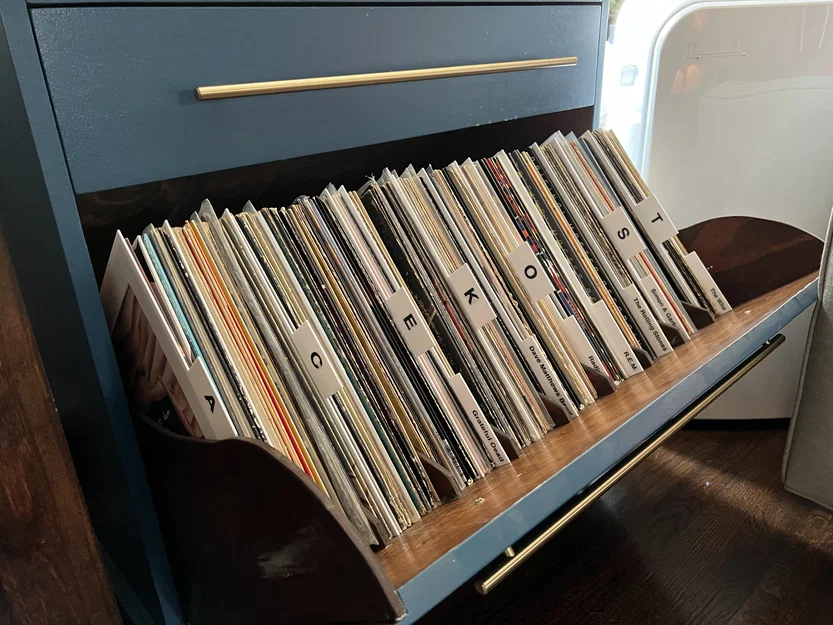 Bộ tấm ngăn phân loại đĩa than Vinyl (A-Z) và thẻ tên ban nhạc - Image 2