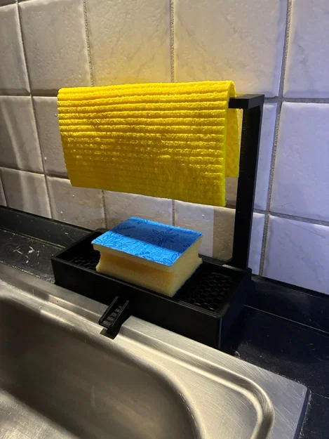 Giá treo bông rửa bát và khăn lau 3D thông minh cho nhà bếp - Image 1