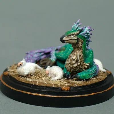 Mô hình Seikret đang nghỉ ngơi từ Monster Hunter Wilds