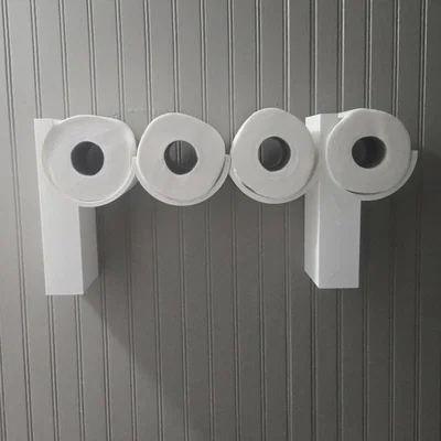 Giá treo giấy vệ sinh (hình cục poop)
