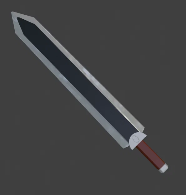 Mô hình kiếm Berserk (Guts) cho Mini 13 - Phụ kiện in 3D cực ngầu - Image 1