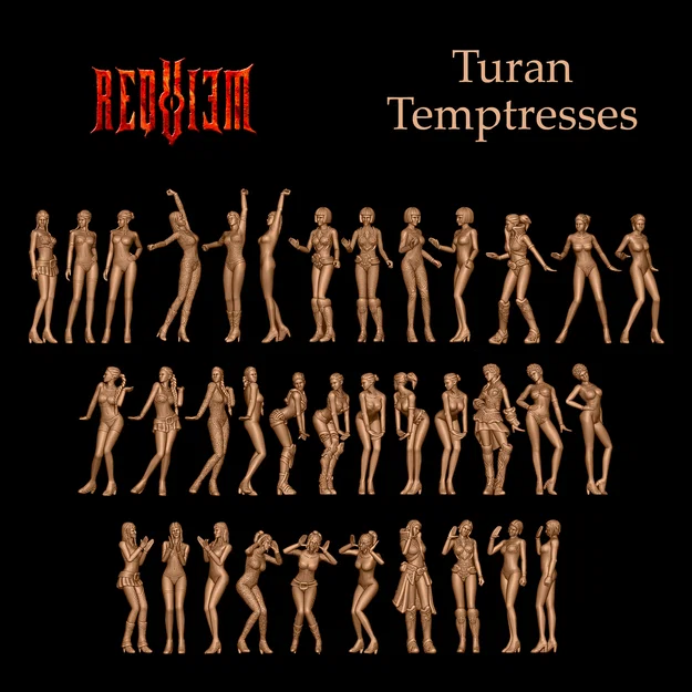 Bộ mô hình nhân vật nữ Requiem - Turan Temptresses (Set 1) - Image 2