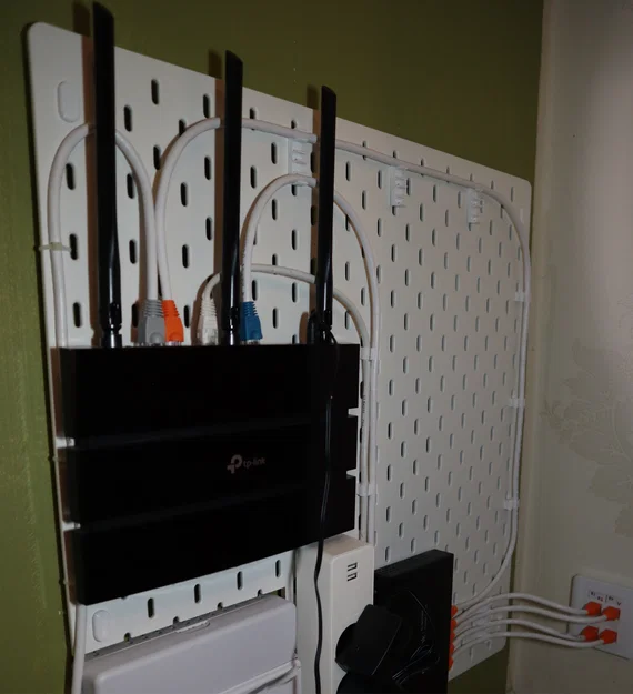Ngàm giữ cáp mạng Cat6 cho bảng treo IKEA Skadis - Image 1