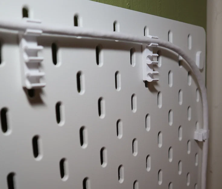 Ngàm giữ cáp mạng Cat6 cho bảng treo IKEA Skadis - Image 2