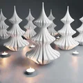 Cây thông Noel thanh lịch in Vase Mode cho nến Tealight - Thumbnail 1
