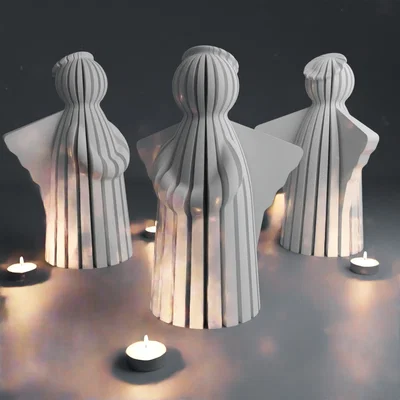 Thiên thần phong cách segmented đơn giản - In chế độ Vase mode