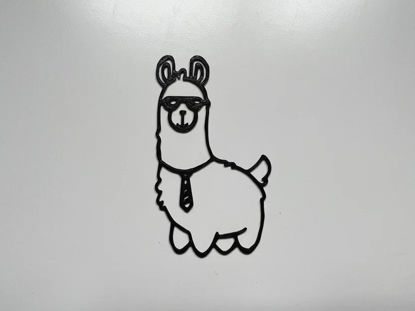 Mô hình treo tường chú Lạc đà Lama phong cách Kawaii đáng yêu - Image 1