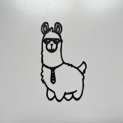 Mô hình treo tường chú Lạc đà Lama phong cách Kawaii đáng yêu