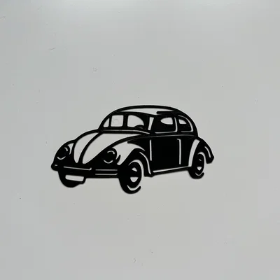 Mô hình trang trí tường hình xe Volkswagen Beetle cổ điển
