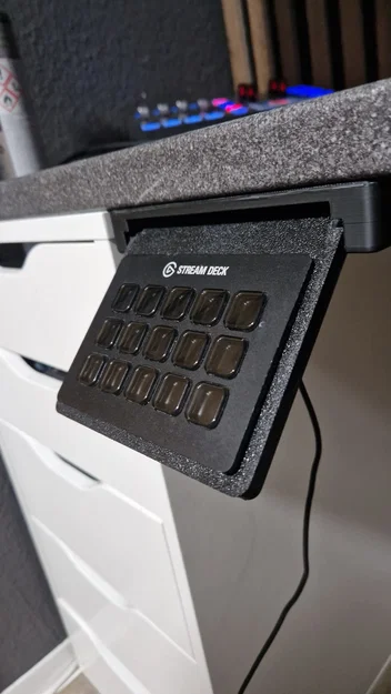 Giá đỡ Elgato Streamdeck MK1 và MK2 gắn dưới bàn - Nghiêng 45° V2 - Image 2