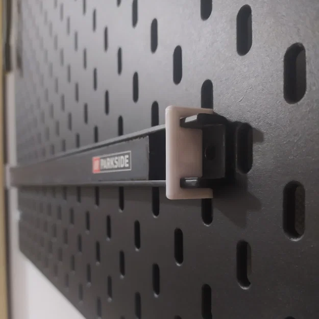 Ngàm gắn thanh nam châm Parkside lên bảng treo Skådis IKEA - Image 2