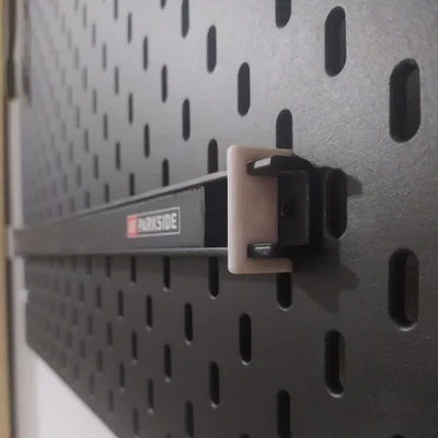 Ngàm gắn thanh nam châm Parkside lên bảng treo Skådis IKEA