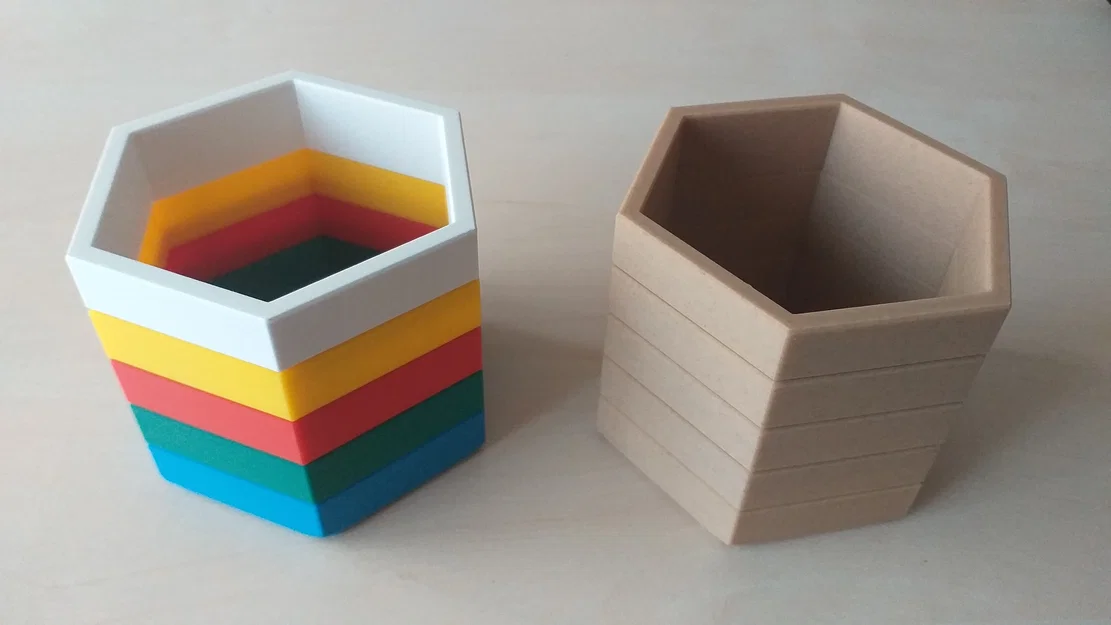 Chậu cây lắp ghép dạng module lục giác - Image 1