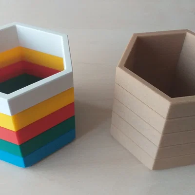 Chậu cây lắp ghép dạng module lục giác