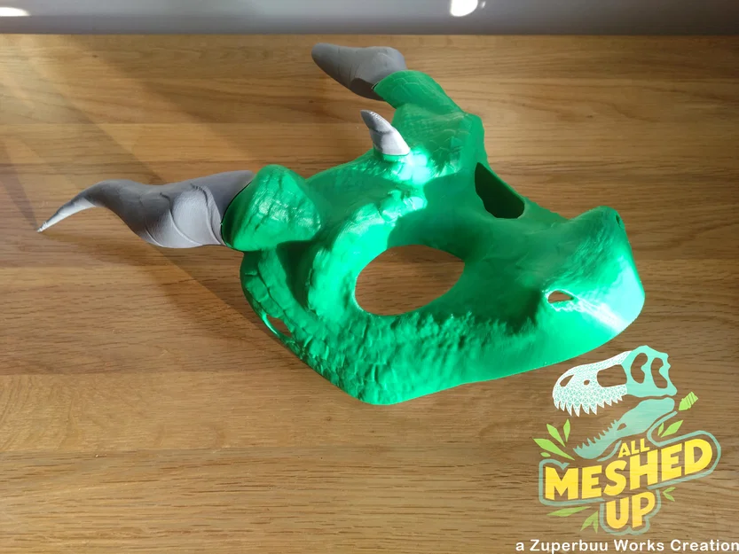 Mặt nạ hóa trang rồng phương Tây (Western Dragon Masquerade Mask) - Image 3