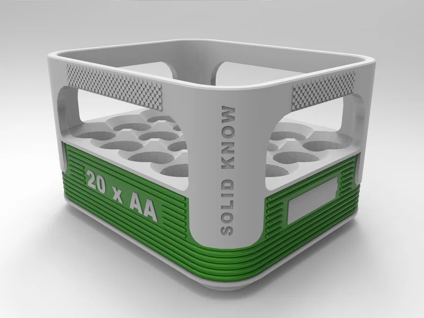 Hộp đựng pin AA có thể xếp chồng (Thiết kế thùng bia Veltins) - Image 2