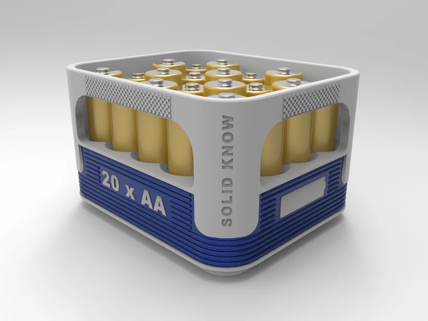 Hộp đựng pin AA có thể xếp chồng (Thiết kế thùng bia Veltins) - Image 3