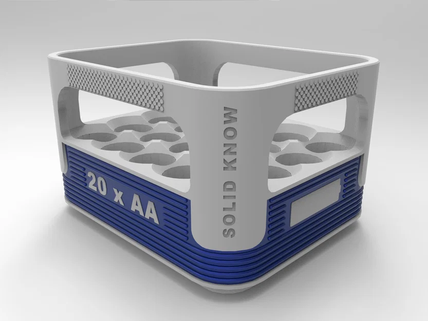 Hộp đựng pin AA có thể xếp chồng (Thiết kế thùng bia Veltins) - Image 4