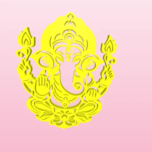 Mô hình 3D Ngài Vinayagar (Ganesha) tinh xảo - Vị thần trí tuệ và thịnh vượng trong Ấn Độ giáo - Image 1