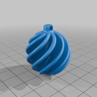 Bông tai quả cầu Giáng sinh - Mẫu in 3D phụ kiện thời trang độc đáo