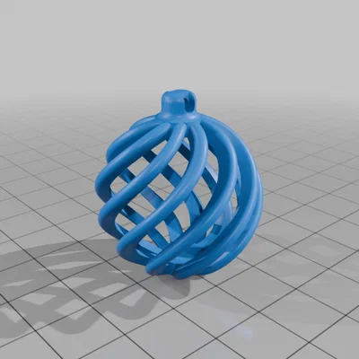 Bông tai quả cầu Giáng sinh - Mẫu in 3D phụ kiện thời trang độc đáo