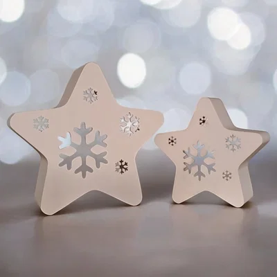 Đèn LED tea light, ngôi sao trang trí "Twinkle Snowflakes"