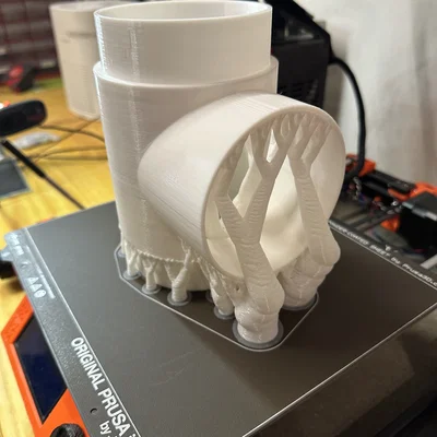 Khớp nối chữ T 100mm cho hệ thống thông gió in 3D
