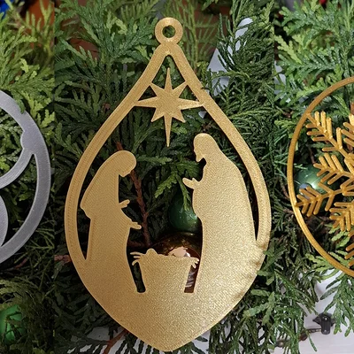 Mẫu đồ trang trí cây thông Noel in 3D tinh tế và dễ thực hiện