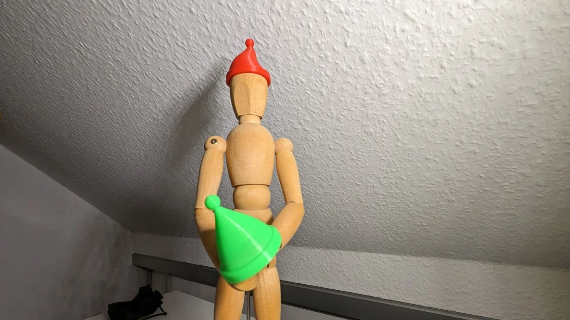 Mũ ông già Noel cho mô hình người gỗ IKEA GESTALTA - Image 5