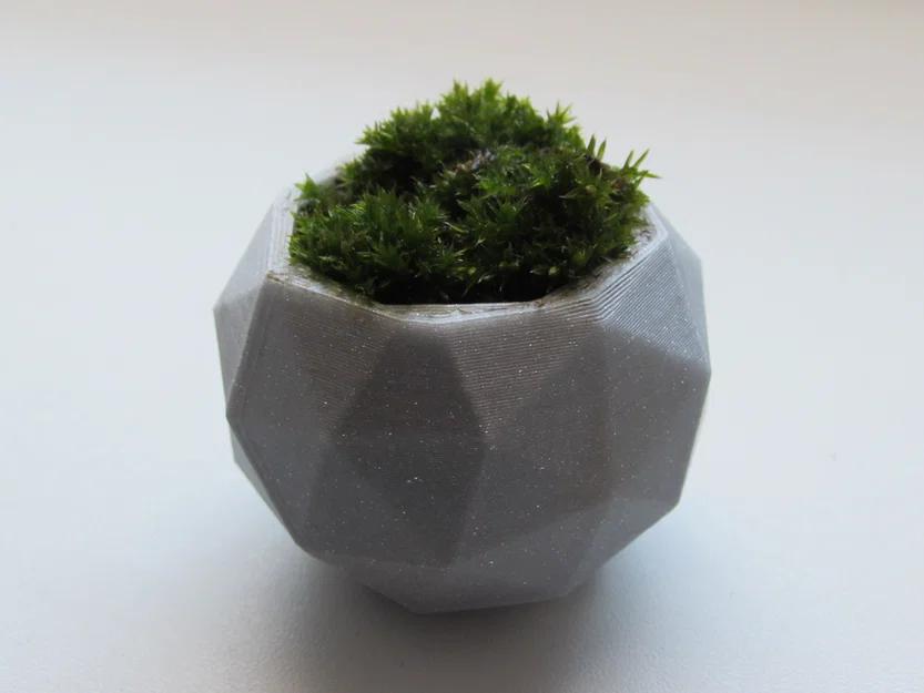 Chậu cây cảnh mini thiết kế đa diện Geodesic in 3D độc đáo - Image 1