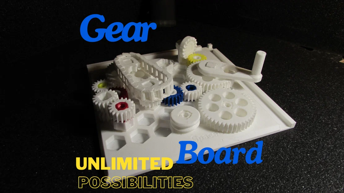 Interactive Gear Board – Đồ chơi lắp ráp cơ khí chuyển động không giới hạn - Image 1
