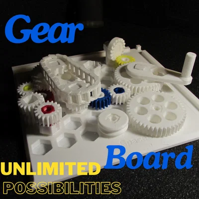 Interactive Gear Board – Đồ chơi lắp ráp cơ khí chuyển động không giới hạn