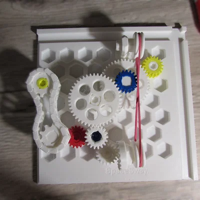 Interactive Gear Board – Đồ chơi lắp ráp cơ khí chuyển động không giới hạn