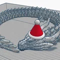Mô hình rồng Giáng sinh cử động (Articulated Winter Dragon) cho in 3D - Thumbnail 1