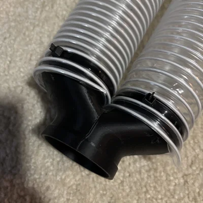 Đầu chia ống hút bụi 2.5 inch gọn gàng cho xưởng mộc (3D Print)