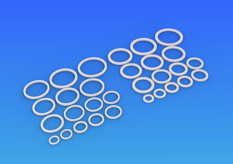 Bộ vòng đệm kín 3D (sealing ring) đa kích thước 8mm - 33mm - Image 1