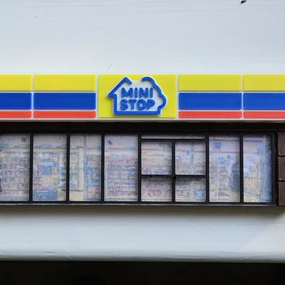 Mô hình cửa hàng tiện lợi Mini Stop tỷ lệ 1:64 cho dân chơi Hot Wheels
