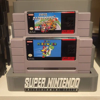 Kệ trưng bày băng game SNES phiên bản Bắc Mỹ - Tự in 3D cực đẹp