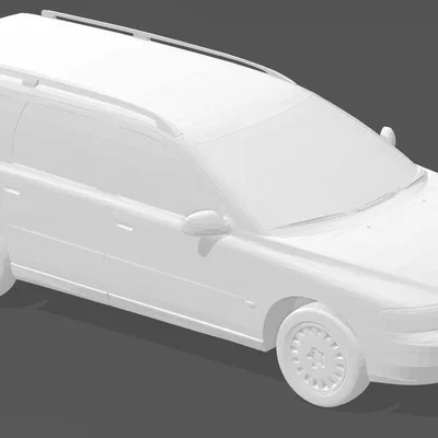 Mô hình xe Volvo V70 2000-2008 in 3D chi tiết