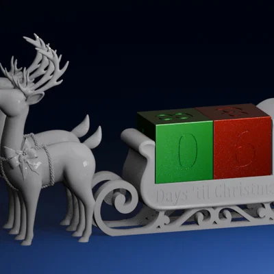 Lịch đếm ngược Giáng sinh hiện đại | Cỗ xe tuần lộc của ông già Noel
