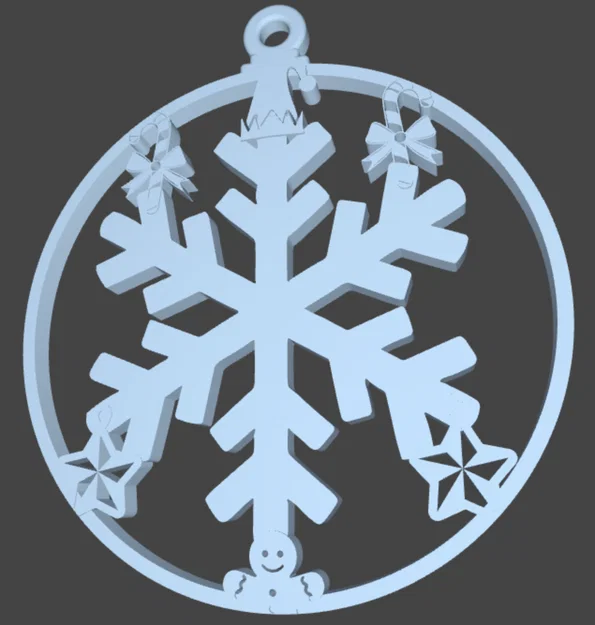 Mẫu trang trí cây thông Noel hình bông tuyết in 3D đẹp mắt - Image 2