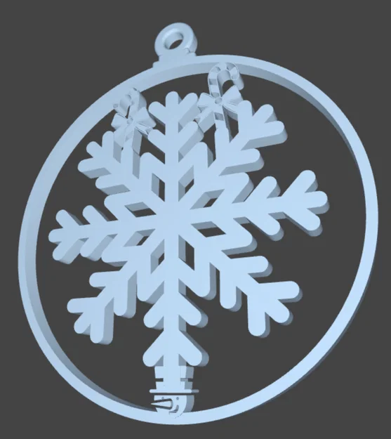 Mẫu trang trí cây thông Noel hình bông tuyết in 3D đẹp mắt - Image 3