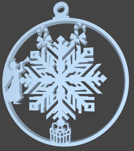 Mẫu trang trí cây thông Noel hình bông tuyết in 3D đẹp mắt - Image 5