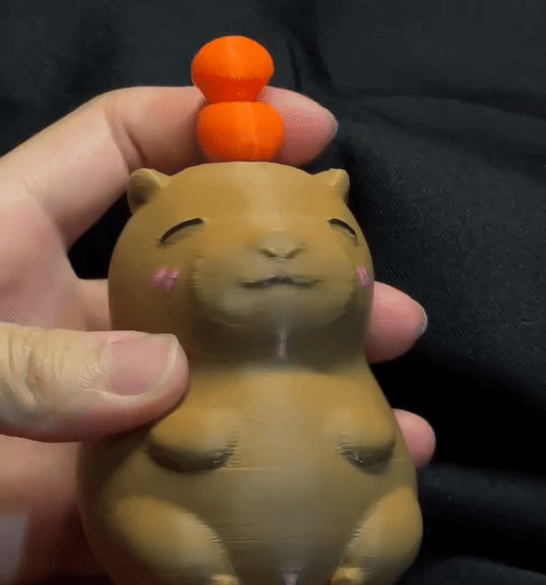 Mô hình Capybara với những quả cam xoay - Thumbnail 2