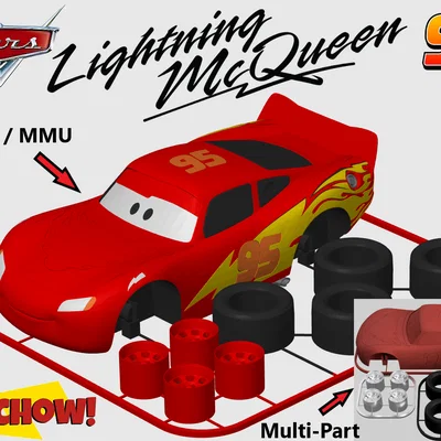 Mô hình Kit Card Lightning McQueen (Phim Cars của Disney Pixar)
