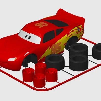 Mô hình Kit Card Lightning McQueen (Phim Cars của Disney Pixar)