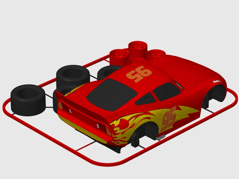 Mô hình Kit Card Lightning McQueen (Phim Cars của Disney Pixar) - Image 4