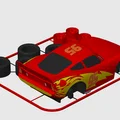 Mô hình Kit Card Lightning McQueen (Phim Cars của Disney Pixar) - Thumbnail 4